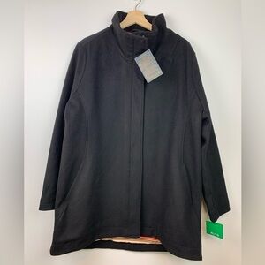 NWT Pendleton Campbell Jacket Coat Black Size XL Extra Large Virgin Wool Blend